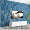 SAIMEYI Vliestapete Skandinavische Geometrische Muster Linien Moderne Minimalistische Mode Tapete für Wohnzimmer und Kinderzimmer (Blau-3366-9)