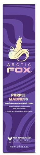 Arctic Fox, 100 % vegane und tierversuchsfreie, semi-permanente Haarfarbe, 165 ml, Lila (Purple Madness)