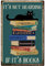 CREATCABIN Retro-Metallschild Schwarzer Katze,Vintage-Blechschild,Poster,Malerei,Plakette,Eisenschild,Wanddekoration,Kunstwandgemälde Schild Für Garten,Veranda,30x20cm-It'S Not Hoarding If It's Books
