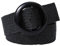 Lilinzhi Ceinture élastique tressée en paille pour robe de femme, style bohème vintage, Noir, taille unique