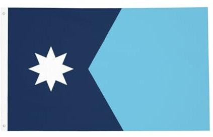 Minnesota-Flagge, 90 x 152 cm, Deko-Flagge, doppelseitig, UV-Schutz, lichtbeständig, Flaggenbanner für Party, Garten, Rasen, Hof, Zuhause, Innen- und Außendekorationen