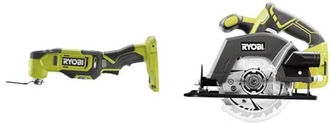 RYOBI - Multitool 18 Volts ONE+™ (sans batterie) livré avec accessoires - RMT18-0 & Scie circulaire 18 Volts ONE+, diamètre 150 mm + lame - R18CSP-0