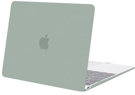 MOSISO Hülle Plastik Hartschale Case Cover Kompatibel mit MacBook 12 Zoll Retina Display Modell A1534 (Version 2017 2016 2015), Antikes Grün