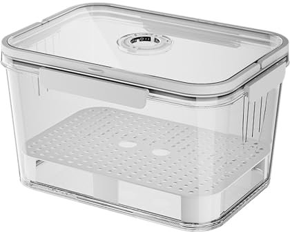 Dmuzsoih Conteneurs de stockage de fruits pour réfrigérateur,Conteneurs de stockage de fruits | Contenants de conservation des aliments avec couvercles et poignée | Économiseur de produits transparent