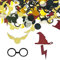 Decoración de cumpleaños de Harry,confeti Potter,cumpleaños,asistente,decoración de mesa,decoración de cumpleaños,decoración de cumpleaños,color negro y dorado,suministros temáticos