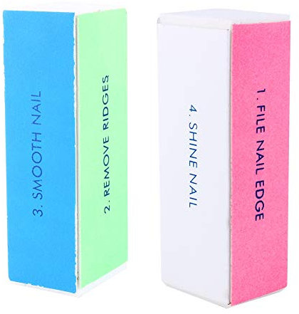Conjunto de Amortiguación de Shiner Arte Uñas - Bloque Pulido 4 Vías para Manicura Profesional - Buffer Arte Uñas y Herramienta Pulido, Multicolor, 1-10 PCS