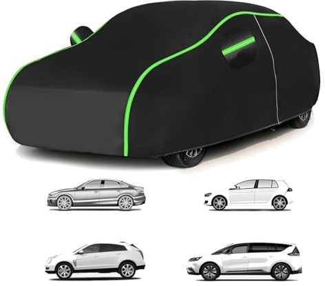 Autoabdeckung für Volkswagen Golf 4 Variant 1997-2003 (440 x 174 x 147cm),Atmungsaktiv, staubdicht, Regen- und schneefest, UV-beständig, Lackschutz, zu jeder Jahreszeit einsetzbar