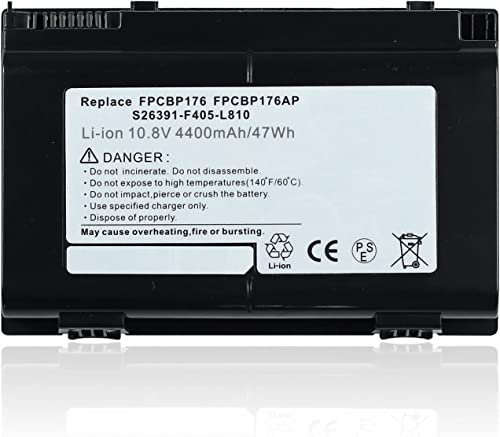 Laptop-Akku, 10,8 V, 4400 mAh, kompatibel mit FUJITSU LifeBook A1220 A530 A6210 A6220 A6230 AH530 AH550 E780 E8410 E8420 E8420E E8420LA N701. 0 NH5 70, Celsius H700 H710 H910 H920