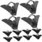 SAFIGLE Lot De 20 Pinces À Cravate Pour Homme En Plastique Noir