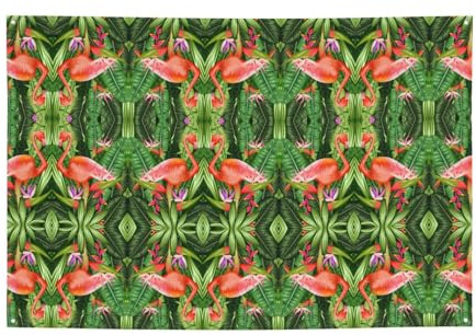 Tropischer Flamingo, Party, Festival, Banner, Dekoration, Hintergrund, Flagge, Innen- und Außenbereich, Versammlung, Abschlussfeier, Weihnachten