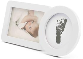 Dooky Inkless Photo Frame Baby Set mit Foto- und Abdruckrahmen (berührungsfreier Hand- und Fußabdruck ohne Tinte, zeitloses Erinnerungsset für Neugeborene, Babys und Eltern als Geschenkidee) | Erinnerungsset für berührungsfreie Hand- und Fußabdrücke ohne Tinte sowie Babyfotos