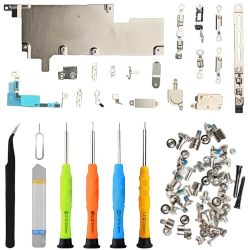 ZHUROUPU per iPhone 15 PRO Max, Ricambio Completo di Viti per Staffa in Metallo, Parti per Staffa Interna, compreso Set Completo di Viti Interne e Kit di Strumenti di rimozione per iPhone 15 PRO Max