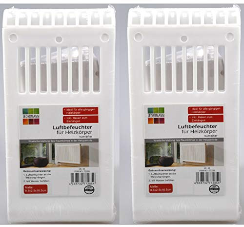 TT 2X Luftbefeuchter klein Kunststoff Heizung Kunststoff Wasserverdunster Verdampfer