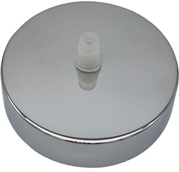 Auvent de plafond 10 cm x 2 cm, cache-fil de rosace de plafond UK chromé pour lustre avec accessoire d'installation pour suspension ou lustre de jardin domestique.