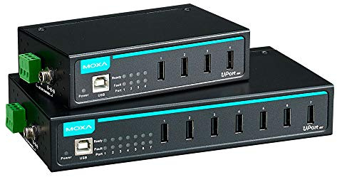 MOXA 4 Port Industrial-Grade USB Hub, w/Adapter