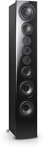 Nubert nuVero 170 | Schwarzer Standlautsprecher | 1 Stück High End Standlautsprecher | Lautsprecher für Stereo | HiFi Qualität auf höchstem Niveau | Passive Standbox mit 4 Wege Technik Made in Germany