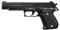 SAIGO Airsoft-Pistole S26 mit Feder, Material: Metall, manuelle Aufladung, Leistung: 0,5 Joule