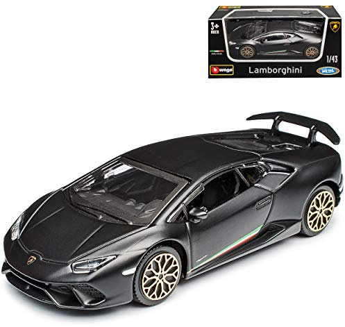 Lamborgihini Huracan Performante Coupe Matt Schwarz Modell Ab 2014 Version Ab 2017 1/43 Burago Modell Auto