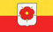 Fahne Flagge Lippe mit Rose - Kreis Detmold 90x150 cm Hissfahne mit Ösen Fahnen