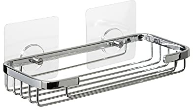 Tatay Krom Rectangular Shower Shelf, 100% Stainless Steel, Brass Brass, Functional Design, 5 Year Warranty, Includes Quick & Fix Kit, Measures 20 x 9 x 3 cm, 6608100