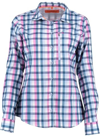 TOM COLLINS Damen Bluse Langarm Freizeitbluse mit Haifischkragen Snuko