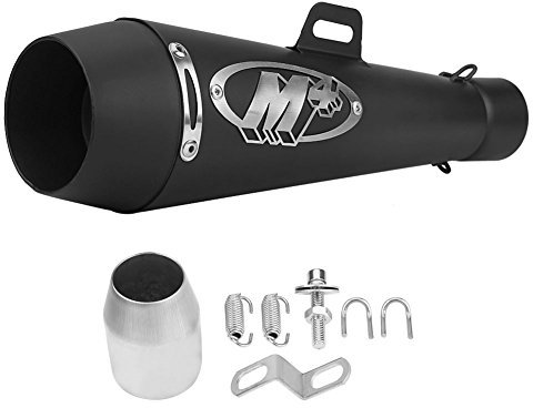 Yctze Silencieux homologué pour Quad Pot d'échappement Moto Chrome Tuyau Silencieux Inoxydable, 51mm Silencieux pour Universal échappement CBR1000 R6
