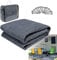 VA-Cerulean Vorzeltteppich 250x300cm Outdoor Teppich Campingteppich HDPE Zeltteppich Zeltunterlage Vorzeltboden mit Heringe,Tragetasche, Für Camping,Picknick, Grau Blau