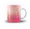 iCaseDesigner Personalised Agate Watercolour Marble Name with Heart 11oz Ceramic Mug - 23. Ombre Sunrise Vertical Name