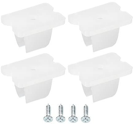 sourcing map 30 clip di montaggio al neon a LED, staffa, staffa, morsetti di fissaggio, adatti per strisce LED al neon in silicone da 6 mm a 7 mm, traslucide