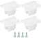 sourcing map 30 clip di montaggio al neon a LED, staffa, staffa, morsetti di fissaggio, adatti per strisce LED al neon in silicone da 6 mm a 7 mm, traslucide