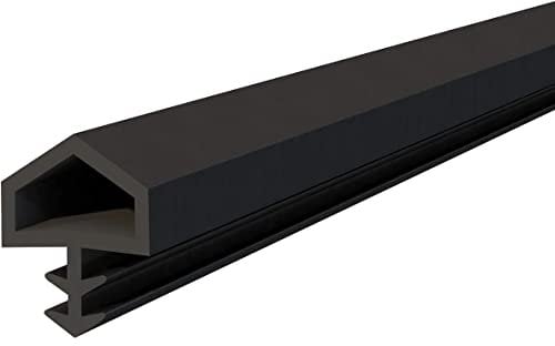 cyclingcolors Junta de Goma para puertas e ventanas Negro 5mm x 10mm Perfil de estanqueidad tira de Sellado Burletes Aislante Acústico (longitud 5m)