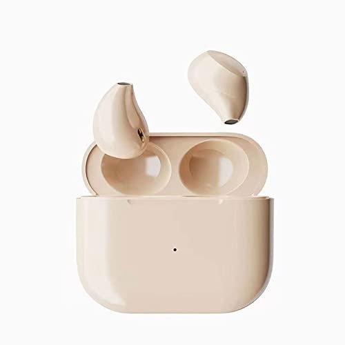 Mini Kopfhörer Kabellos Bluetooth In-Ear Ohrhörer zum Schlafen Kleinste Unsichtbare Schlaf Kopfhörer Headset für Kleine Ohren Seitenschläfer Wireless Earbuds Headphones für iPhone Android Beige