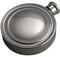 Flachmann Rund in massivem Sterling Silber 925 Handgefertigt in Italien. Flachmann Whisky rund in massivem Sterling Silber poliert