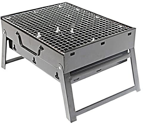 Gasgrill Kebab Grill BBQ Klappbarer tragbarer Holzkohle-Camping-Picknickbrenner im Freien Faltbarer Holzkohle-Camping-Grillofen