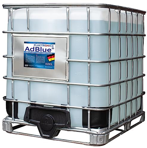 Electronicx AdBlue 1000 Liter für Diesel IBC Container - Harnstofflösung ISO 22241/1, DIN 70070 VDA-lizenziert - SCR-Abgasnachbehandlung