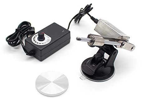 LeTkingok Mini Actuador Lineal Telescópico de Carrera de 39mm, Motor de Mecanismo Alternativo con Placa de Aluminio de 60mm 12V 30-190RPM Ajustable