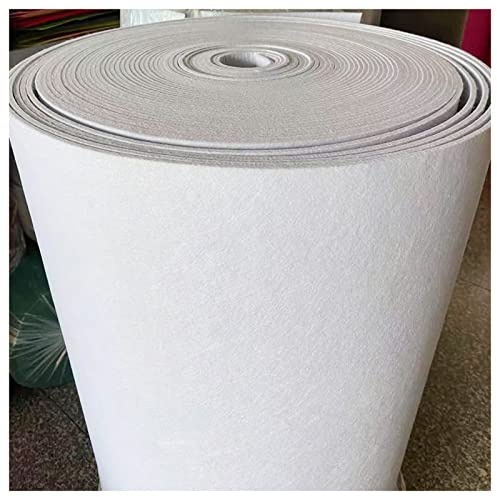 BNALU Filzstoff Filzstoff Meterware 5mm Dick Für Handmarke Nähen Patchwork Handwerk Projekte DIY Weihnachtsdekorationen 100 cm Breit Meterware Verkauft(Color:Weiß)