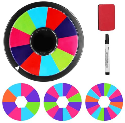 DoeDoefong Glücksrad zum Drehen Preis Rad Partyspiel Kinderspiel DIY Preisrad Spielzeug Lotterie Rad Game Brettspiel Drehen Platte Kindergeschenke Wandpreis Rad für Party Supplies