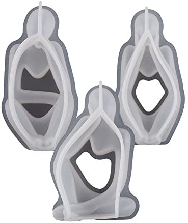 Kanylavy 3PCS Denker Porträt Ornamente Epoxidharz Silikon Form Ersatz Ersatzteile Zubehör Einfache Europäische Abstrakte Körper Kerze Form Harz Silikon Form