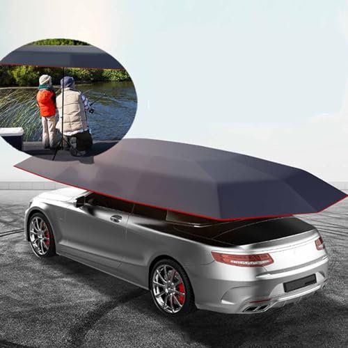 CASEGO Vollautomatisches Auto-Markisentuch für den Außenbereich, verdicktes Oxford-Tuch, wasserabweisend, langlebig und leicht zu reinigen (Navy Blue 4.5m)