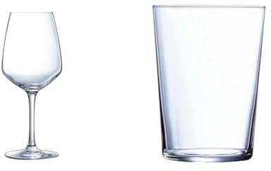 Arcoroc VINA JULIETTE - Caja 6 Copas Vino Vidrio 50Cl & SIDRA - Caja 6 Vasos Altos Vidrio 50Cl