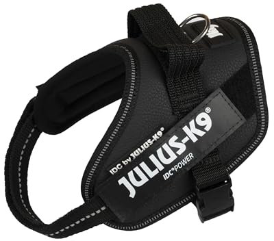 IDC Powerharness, Size: Mini-Mini/XS, Black - Faux Leather