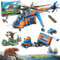 City Jungle Adventurer Hélicoptère Jouets Construction - 1356PCS Adventure Ensemble Construction avec Camion Voiture Alligator Ours Brun Animaux Sauvetage Blocs Jeu Cadeau pour Filles Garçons 6-12 Ans
