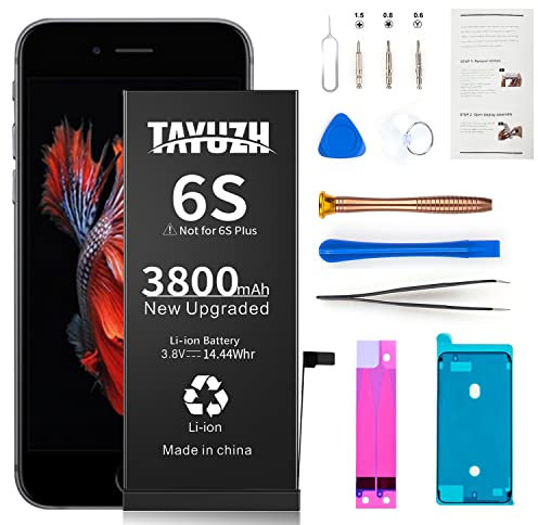 Battery for iPhone 6S High Capacity New 0 Cycle Replacement Battery for iPhone 6S A1633 A1688 A1700 with Installation Manual and Professional Repair Tools Kits