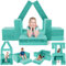 2025 Neuestes Spielsofa | Spielsofa für Kinder | Kindersofa aus 7 Schaumstoff Bausteine, Flexibel Kombinierbare Kinder Couch Modulares Spielsofa zum Spielen, Kreativsein, Schlafen
