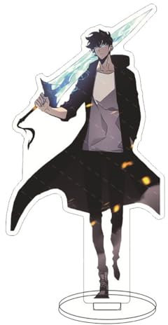 Solo Levelings Acryl Stand 15CM Anime Figur Cosplay Accessories Solo Levelings Desktop Deko Merch for Fans (Mehrfarbig-D)