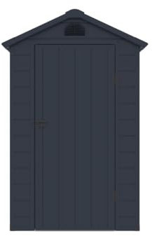 Vente-unique - Abri de Jardin en résine Gris Anthracite 1,39 m² - CESIO
