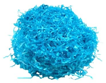 1kg Turquoise Shredded Tissue Paper for Hampers, Soft to The Touch, Ideal Hamper Filling, Christmas and Gift Packaging Filler