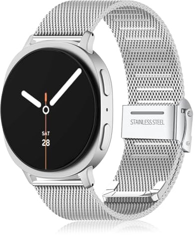 KoGiio Armband für Galaxy Watch 9/8 40mm 44mm / Watch 8 Classic 46mm, Wechseln Edelstahl Metall Herren Damen Uhrenarmband