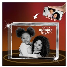 Personalisierter 3D-Kristall-Bilderrahmen mit Nachtlicht, personalisierter Hologramm-Würfel, Gedenkgeschenke für Weihnachten, individuelles Bild, graviertes Geschenk, Hochzeit